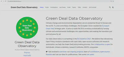Our Green Deal Data Observatory connects socio-economic and environmental data to help understanding and combating climate change.