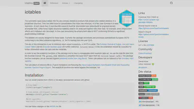 Our iotables package creates direct, indirect effects and multipliers programatically. Our observatory will make those indicators available for all European countries.